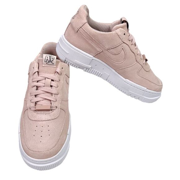 Nike Air Force 1 Pixel Pink Suede - Size 7 - Picture 2 of 12